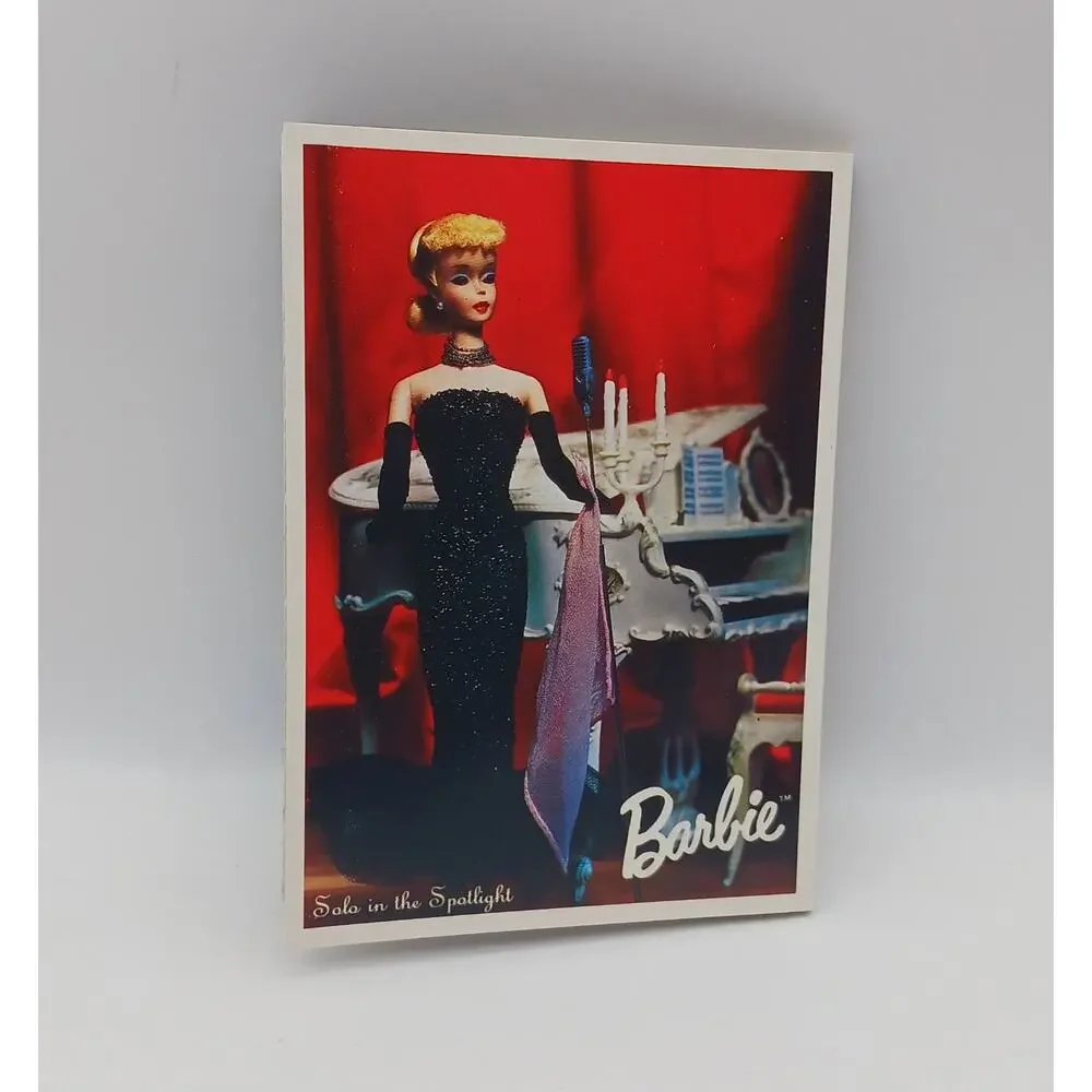 1989 Barbie Throughout History #12 Postcard Folder 9 Detachable Cards 1959-89